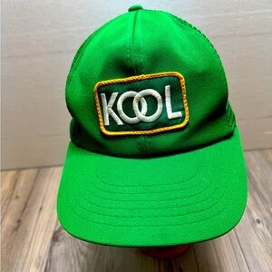 Kool Cigarettes Patch Trucker Hat Vintage Snapback Mesh Baseball Cap Green